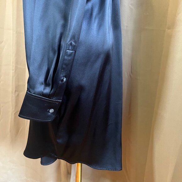 T by Alexander Wang Off the Shoulder Shirt Dress 100% Silk size 4 - Picture 8 of 9